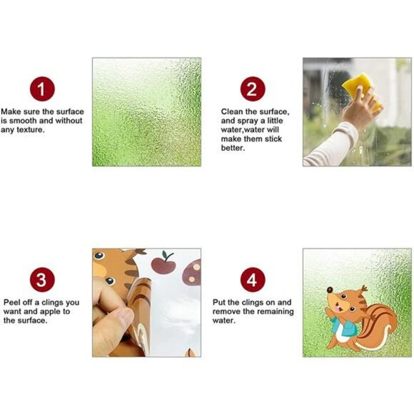 197 Pcs Fall Décor Leaves Window Clings -Fall Decorations for Home - Picture 2 of 7